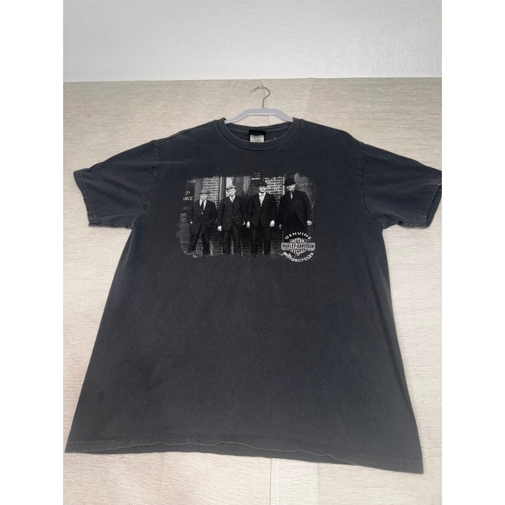 Harley-Davidson Texas Bedford Graphic T-Shirt Mens XL Black Vintage Style USA